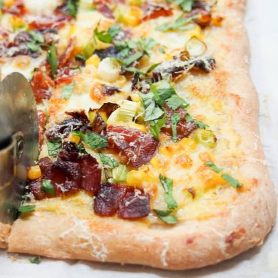 Bacon Corn Pizza