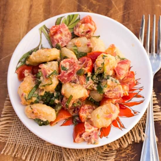 Gnocchi with Tomatoes and Basil