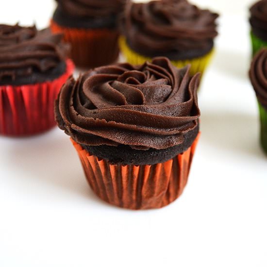Mini Chocolate Cupcakes