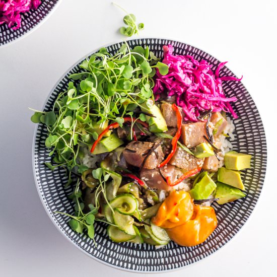 Spicy Tuna Poke Bowl