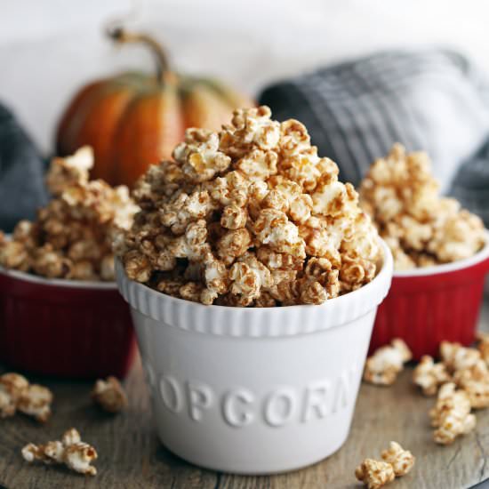 Pumpkin Spice Butterscotch Popcorn