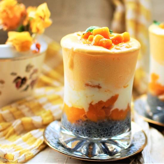 Mango lassi parfait