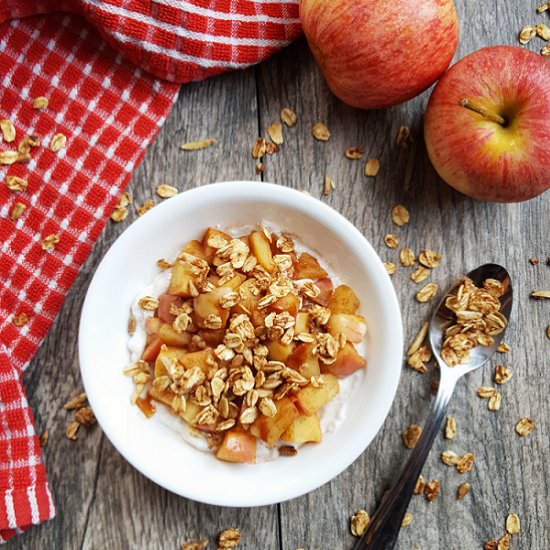 Apple Crisp Yogurt Bowl