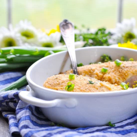 Dump-and-Bake Parmesan Chicken