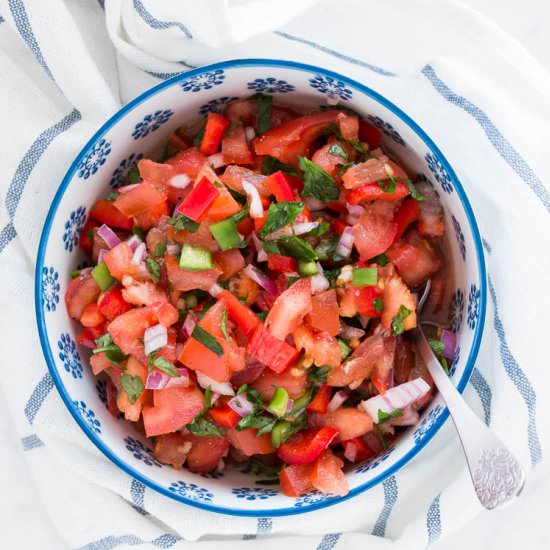 Chunky Tomato Red Pepper Salsa