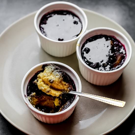 Blueberry Creme Brulee