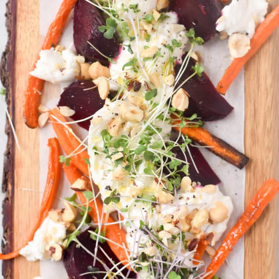 Roasted Beet and Carrot Salad