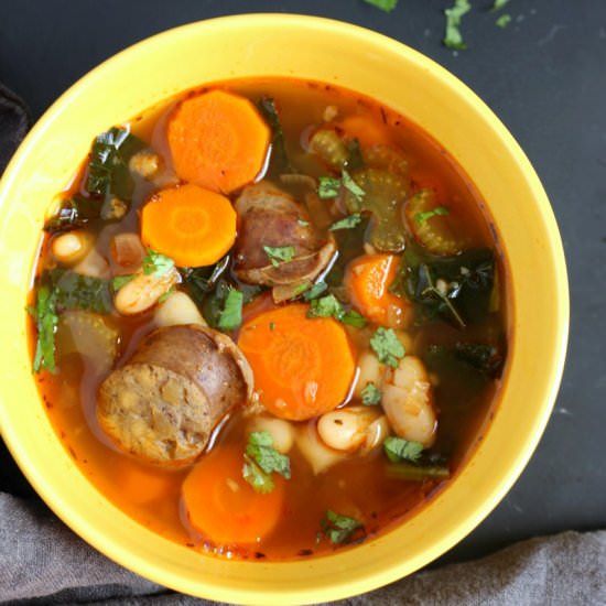 Cannellini Sausage Kale Soup