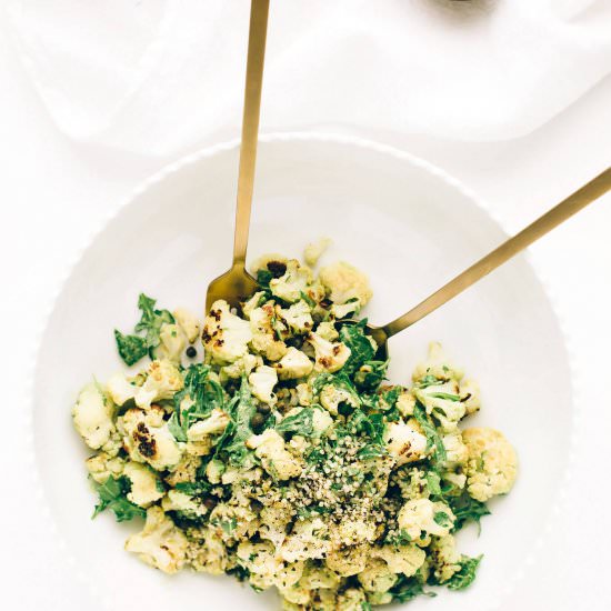 Green Goddess Cauliflower Salad