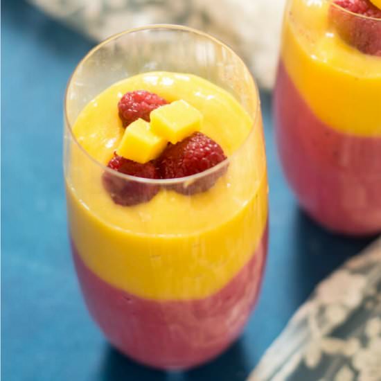 Silken Mango Raspberry Smoothie