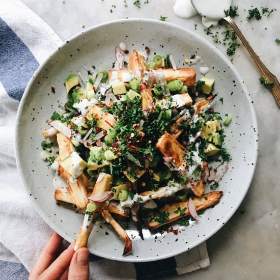Loaded Parsnip Fries
