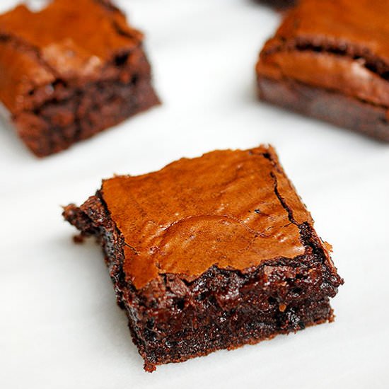 Fudgy Nutella brownies