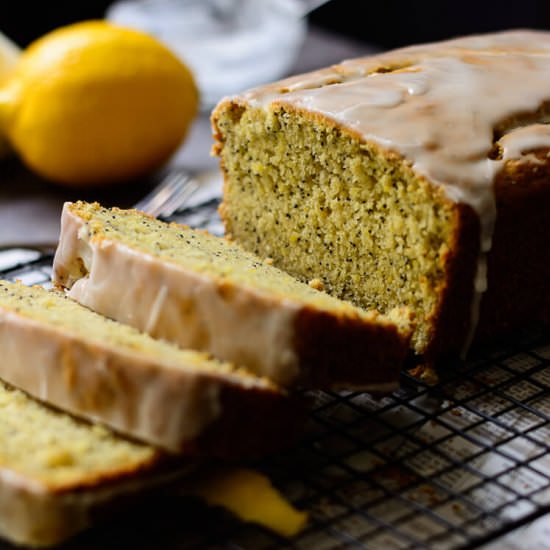 Vegan Lemon Poppy Seed Loaf Cake