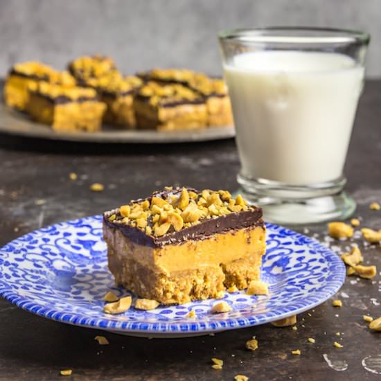 Three-Layer Peanut Butter Bars