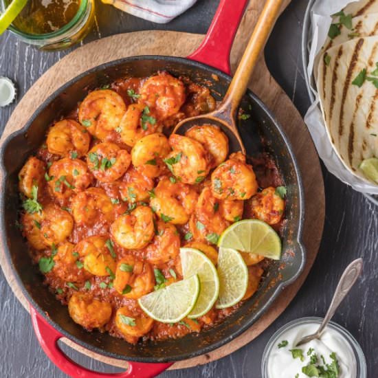Skillet Chipotle Shrimp