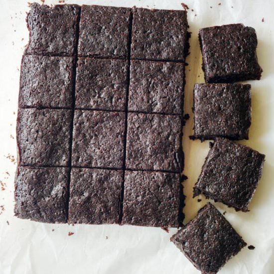 Amazing vegan brownies