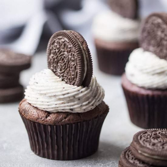 Oreo Cookies & Cream Cupcakes