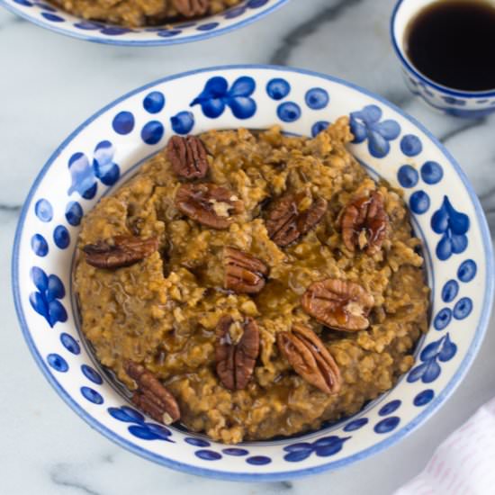 Slow Cooker Pumpkin Oatmeal