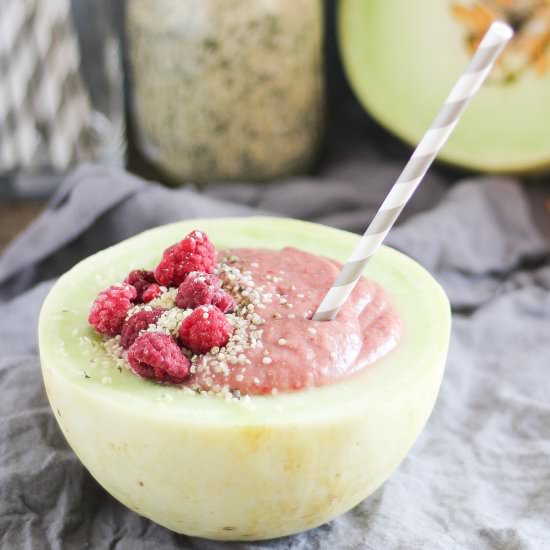 Coconut Melon Avocado Smoothie Bowl