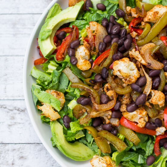 Cauliflower Fajita Salad