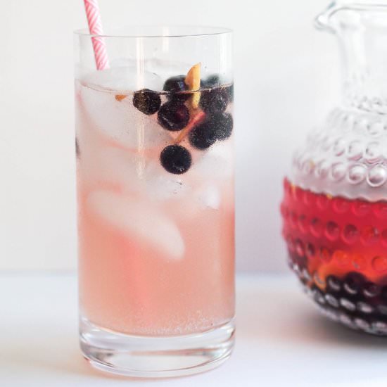 Blueberry Kombucha Sangria