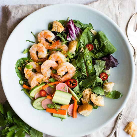 Banh Mi Salad with Shrimp