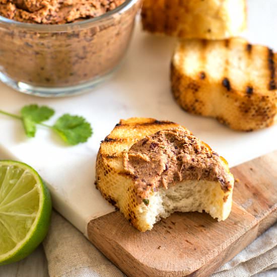 Mexican bean vegetarian pate