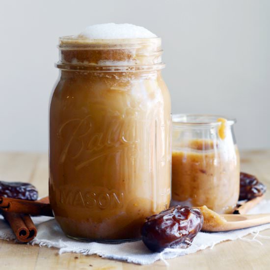 Vegan Salted Caramel Pumpkin Latte