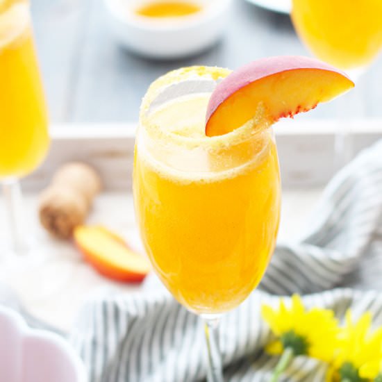Peach Pie Bellinis