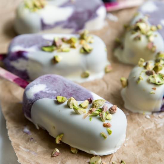 White Chocolate Blueberry Ice Cream