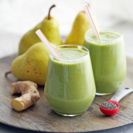 Pear Ginger Chia Smoothie