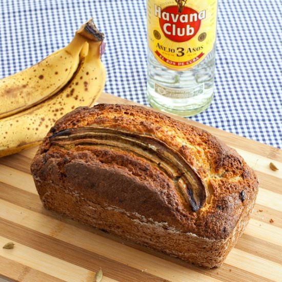 Cardamom Rum Banana Bread