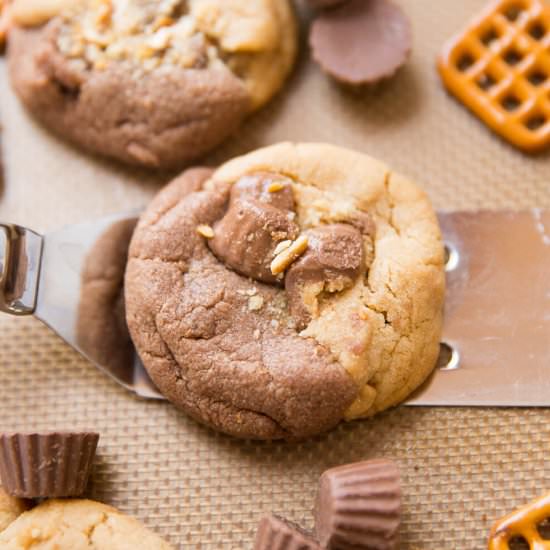 Chocolate Peanut Butter Explosion Cookies