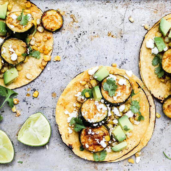 Chipotle Zucchini and Corn Tacos