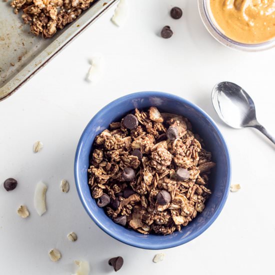 Chocolate Peanut Butter Granola