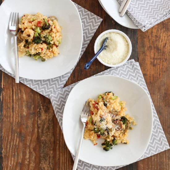 Broccoli & Sun-dried Tomato Risotto