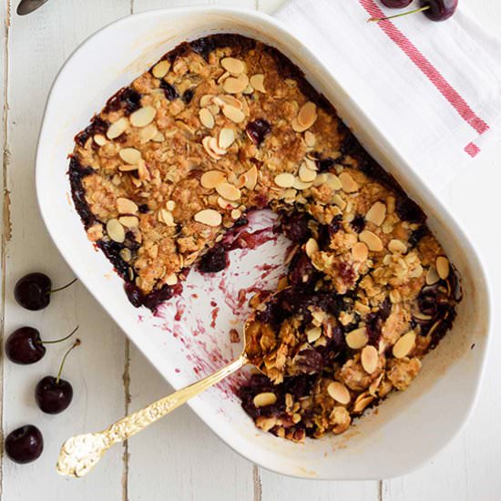 Cherry Almond Crumble
