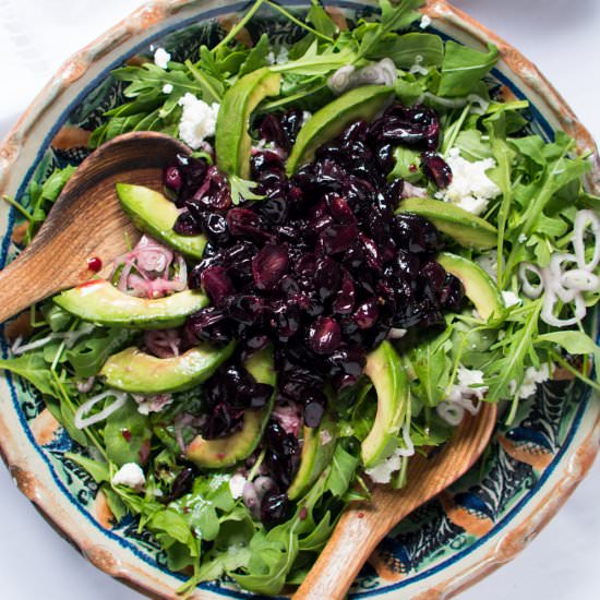 Balsamic Roasted Grape Salad