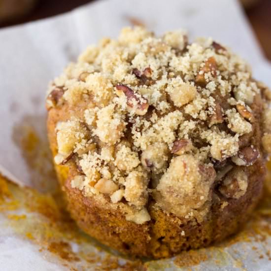 Pumpkin Spice Muffins w/ Pecan