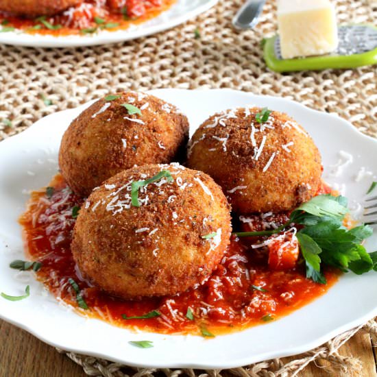 Arancini, Italian Rice balls