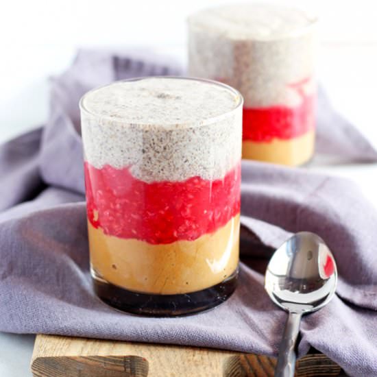 Easy PB&J Chia Pudding