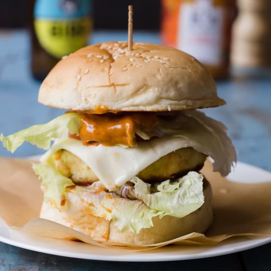 Paneer Soya Tikka Burger