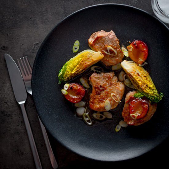 Chinese Pork Tenderloin with Plums