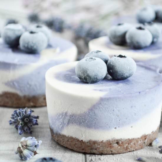 Maqui berry-vanilla cupcakes