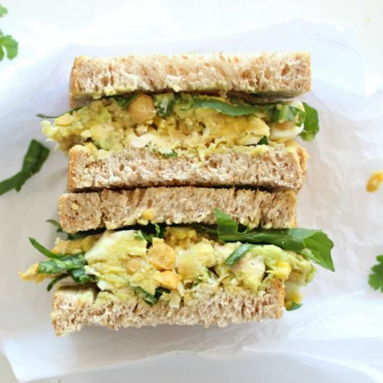 Chickpea Avocado Chicken Salad