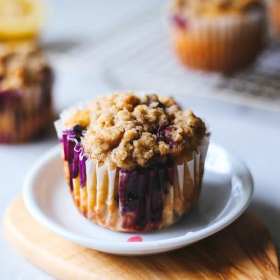 Lemon Blueberry Muffins w/ Cardamom