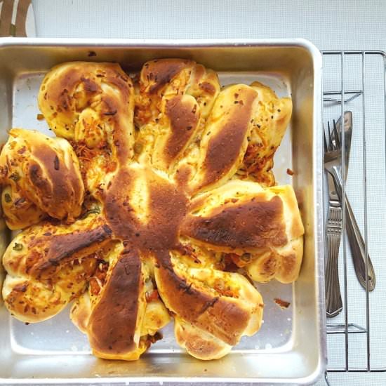 Stuffed Pull Apart Pizza
