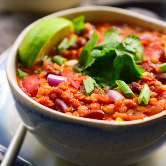 Red Lentil Chili