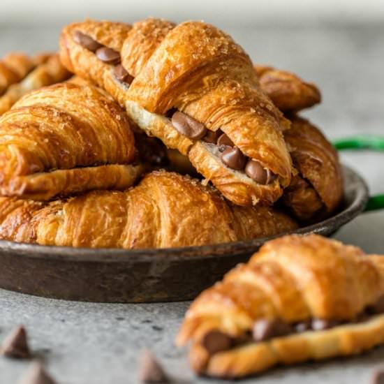 Sheet Pan Chocolate Croissants