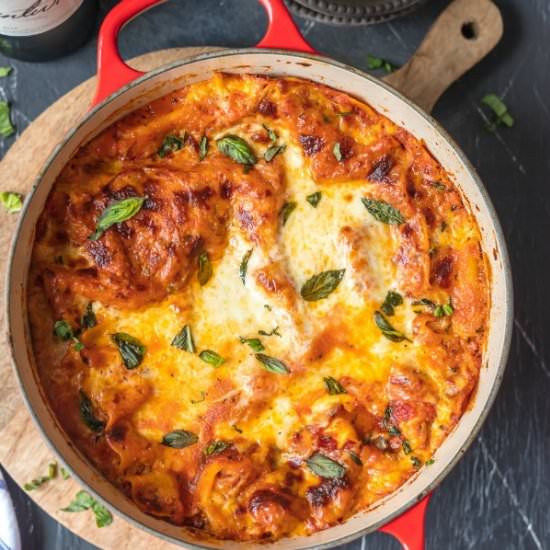 Dutch Oven Lasagna